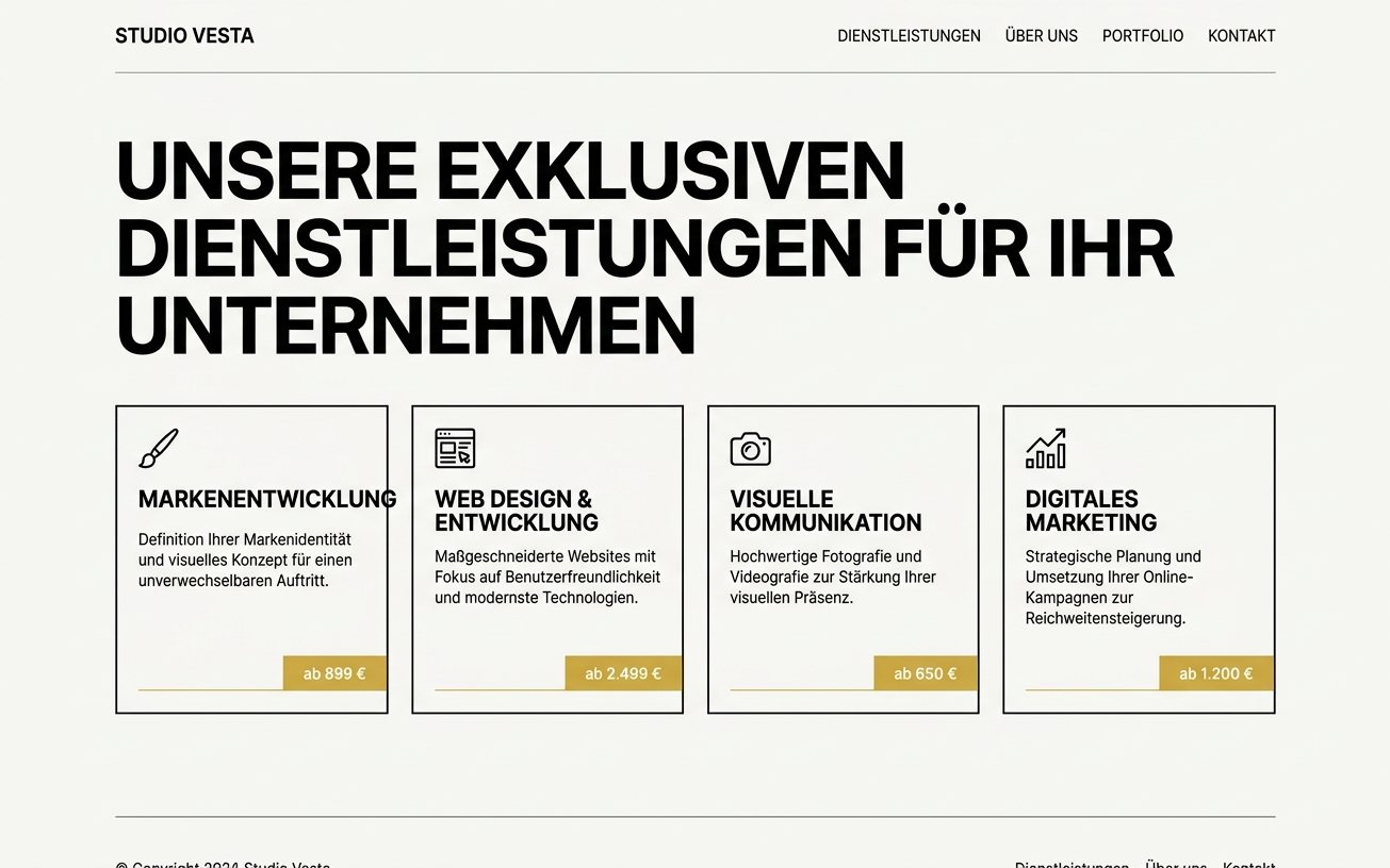 Dienstleistungsübersicht